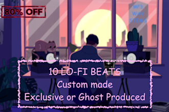 produce 5 10 20 lofi beats with exclusive rights