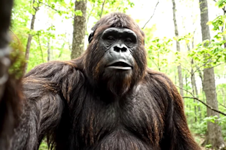 create gorilla and yeti vlogging videos, ai bigfoot vlog