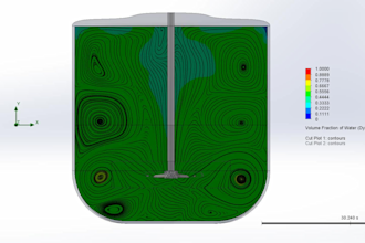 do all simulation process by using solidworks