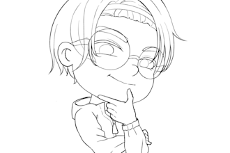 draw cute chibi of your oc, character