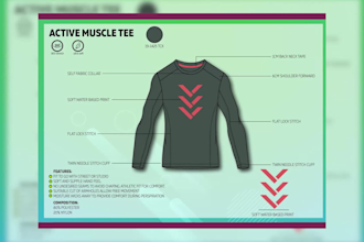 design fashion design sportswear and activewear tech pack