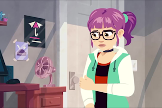 do cartoon animation character animation 2d music video 2d explainer video