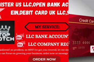 register us llc bank accounts us llc company registration,and get you debit card