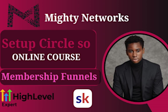 setup mighty network membership, skool, circle so mighty network, online course
