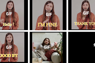 make logo GIF animation and green screen