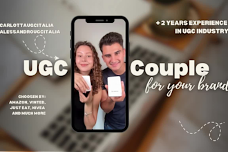 create couple videos for your fb and tik tok ads