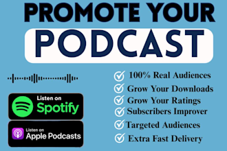 promote your podcasts and help increase downloads