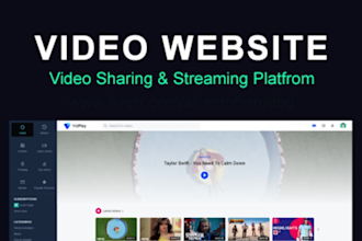 create a professional video streaming website