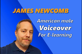 deliver a male american english elearning narration