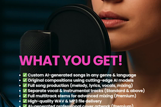 an ai generated song in any genre and language
