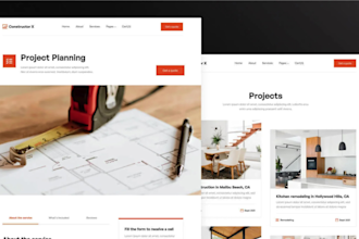 build a high converting construction website for contractors and  plumbing