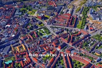 make zoom in google earth tour video for real estate