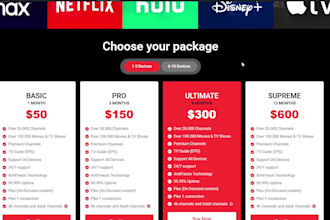 do professional iptv website for iptv services in wordpress