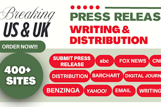do UK press release, USA press release, submit press release