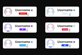 create professional animated follow overlays for twitch, kick and youtube