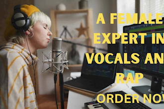 be professional kpop, jpop, cpop singer, rapper and lyricist for your music