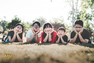 edit family and kids photos in lightroom and photoshop