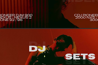 design a professional press kit for music artists and djs