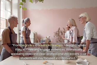 design all level coaching program training course presentation voiceover