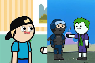 create custom stick figure version character animations