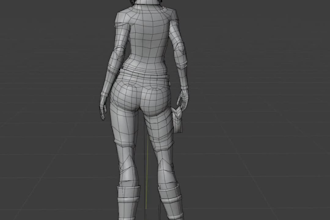 make 3d characters in ps1 style