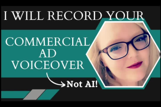 record a professional american english commercial voice over