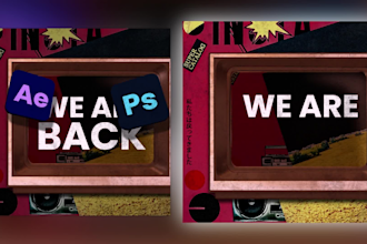 convert your psd illustrator posters flyers into animated videos