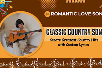 write and produce female country songs with lyrics, vocals, and instruments