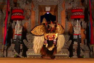 a video of a traditional indonesian art performance