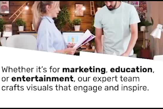 make premium 2d, 3d animation, modern motion graphics video