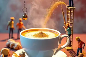 ai miniature video, ai miniature animation , ai food miniature video