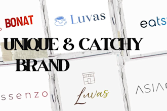 create iconic brand, business or product names with logo