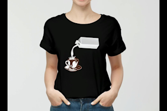 create an amazing and trendy t shirt design for you