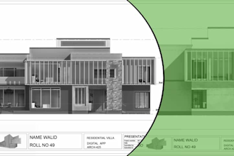 create 2d, 3d bim model, floor plan, elevation, section, in revit