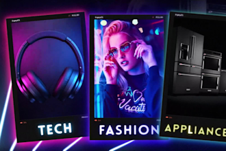 do neon product slideshow promo video