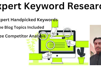 run business keyword research and website testing for SEO