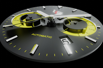 design watch components with 3d modeling and rendering