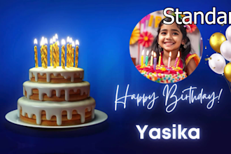create a birthday song video in the name of your loved ones