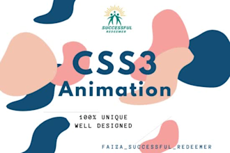 create CSS style and animation