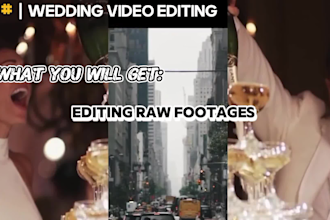 do wedding video editing edit cinematic wedding teaser highlights trailer video