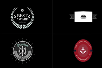 create handcrafted custom emblem, badge, crest, vintage logo and monogram