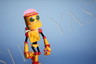 do 3d modeling character 3d rendering nft character