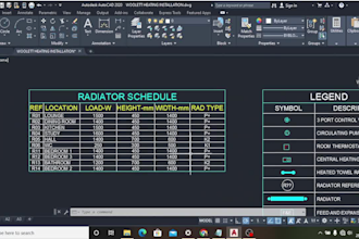 design plumbing and heating with 2d autocad