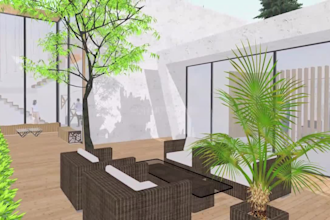 create any architectural 3d model and renders in sketchup