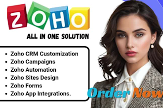 setup zoho CRM zoho campaign zoho site zoho books zoho commerce