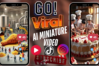 do viral ai minichef ai miniworkers video ai product videos ai miniature workers