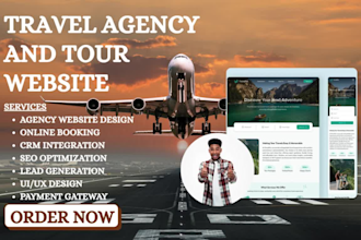 build wordpress travel agency and tour booking website