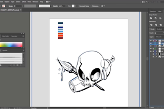 create vector arts for merch