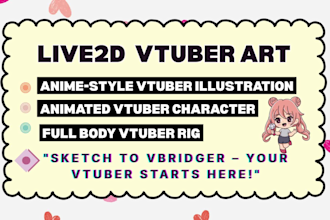 draw vtuber model, 2d vtuber model, live2d model, live 2d vtuber model, vbriger