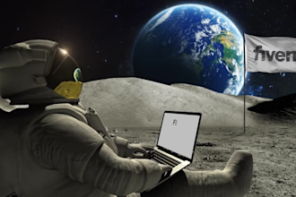 make astronaut logo animation